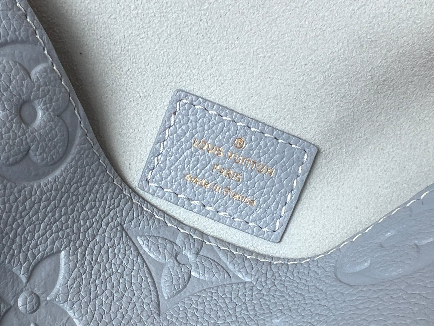 LV 25S MINI NANO DIANE 19 IN BEAU BLUE MONOGRAM EMPREINTE LEATHER GOLD HARDWARE