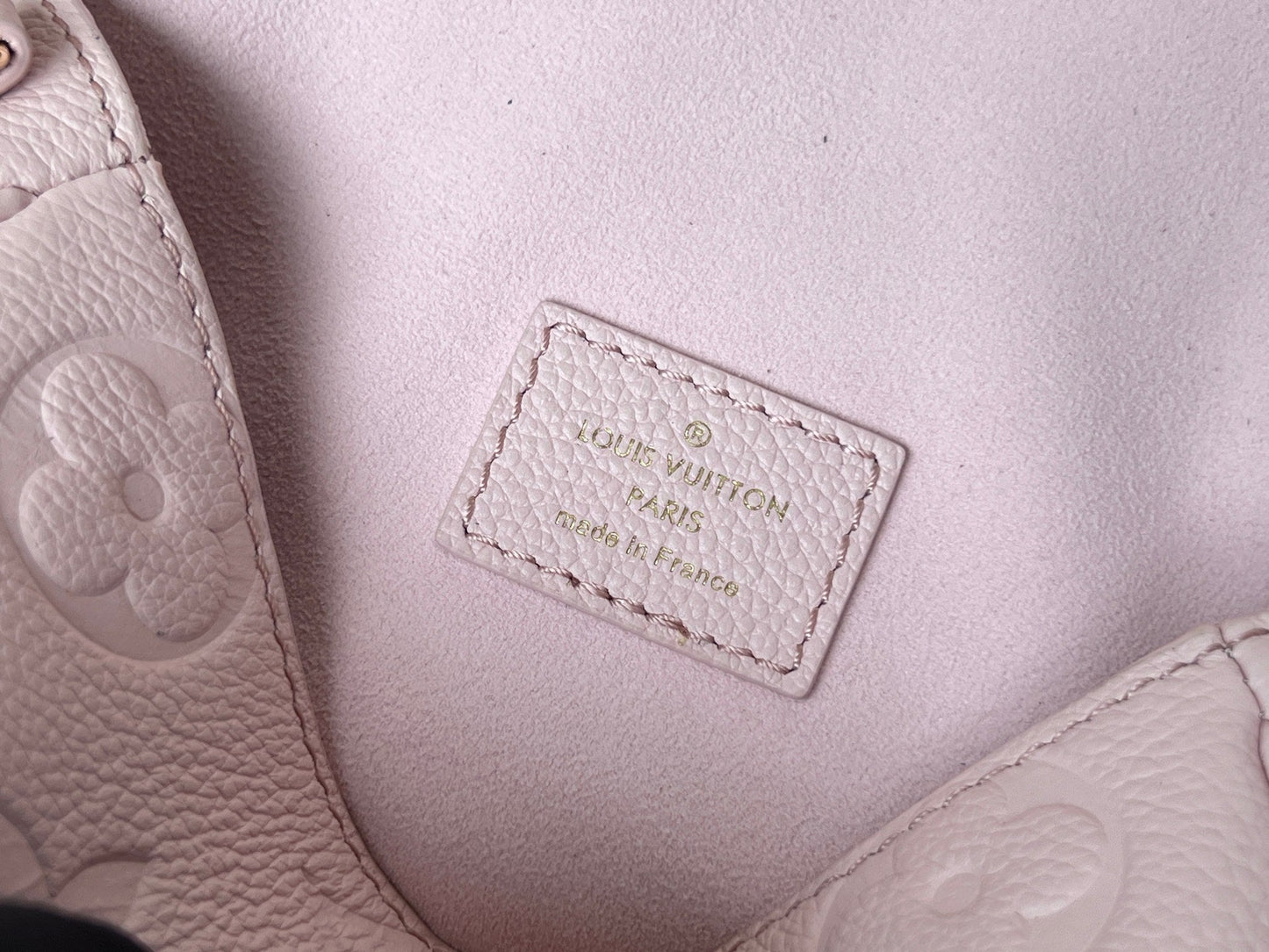 LV 25S MINI NANO DIANE 19 IN PINK MONOGRAM EMPREINTE LEATHER GOLD HARDWARE