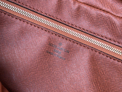 LV 25S TROCADERO MESSENGER BAG 29 IN BROWN MONOGRAM COATED CANVAS