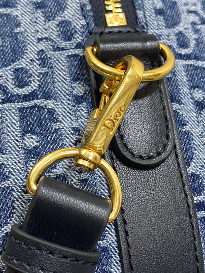 GROOVE 20 BAG IN DENIM BLUE OBLIQUE MONOGRAM JACQUARD