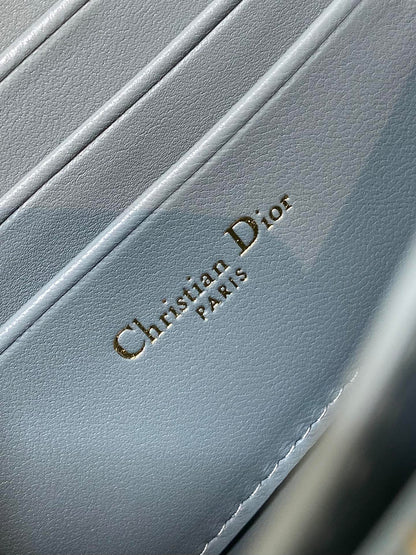 MISS CARO MINI BAG 17 IN OSLO GREY MACROCANNAGE LAMBSKIN