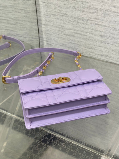 MISS CARO MINI BAG 17 IN BABY PURPLE MACROCANNAGE LAMBSKIN