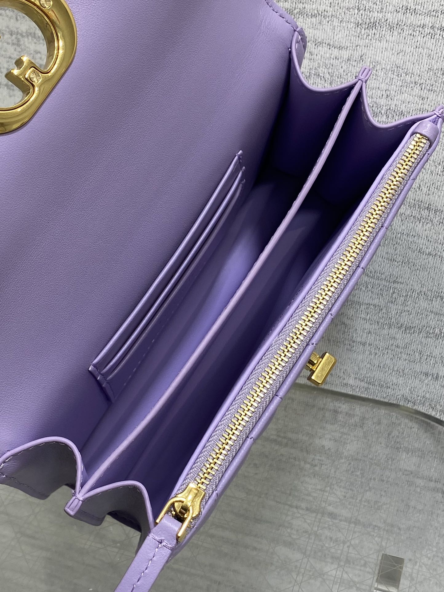 MISS CARO MINI BAG 17 IN BABY PURPLE MACROCANNAGE LAMBSKIN