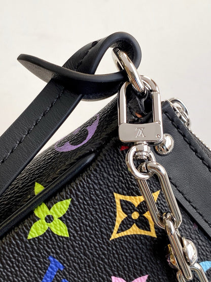 POCHETTE ACCESSOIRES 22 BAG IN MULTICOLOR MONOGRAM CANVAS AND COWHIDE