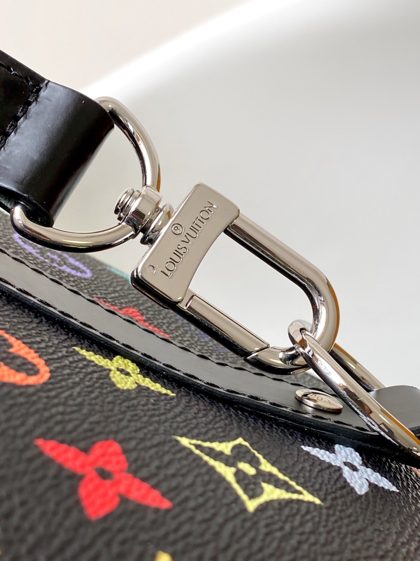 KEEPALL BANDOULIÈRE 50 BAG IN MULTICOLORED MONOGRAM COATED CANVAS