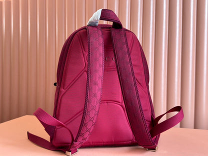 MEDIUM BACKPACK 40 IN ROSSO ANCORA RED GG CANVAS