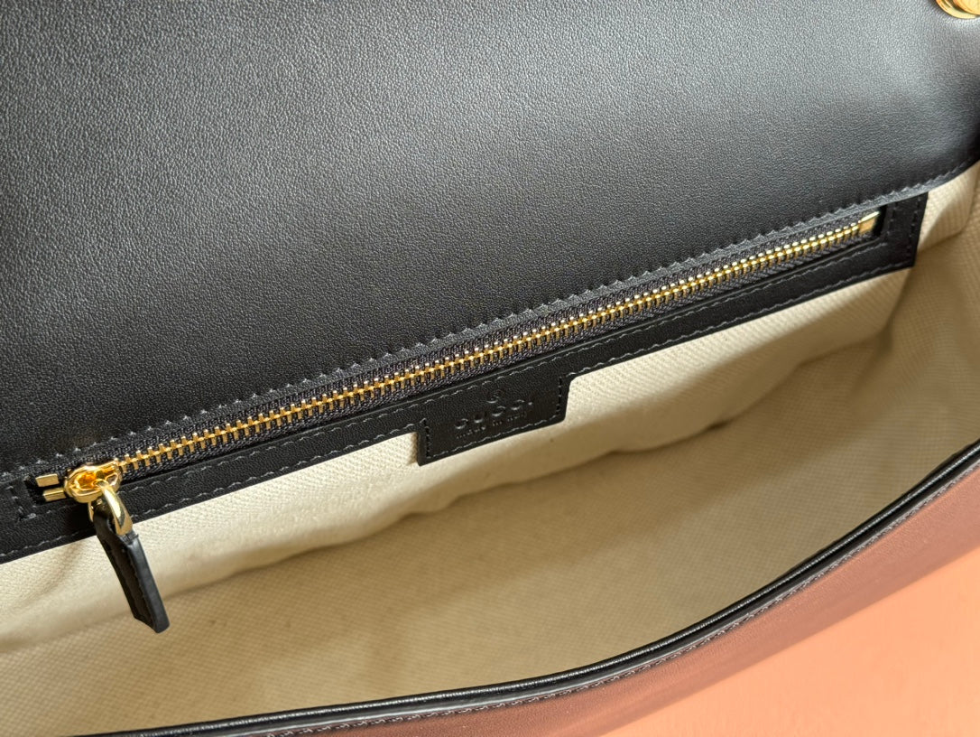 BLONDIE LARGE TOP HANDLE BAG 32 IN BLACK CALFSKIN