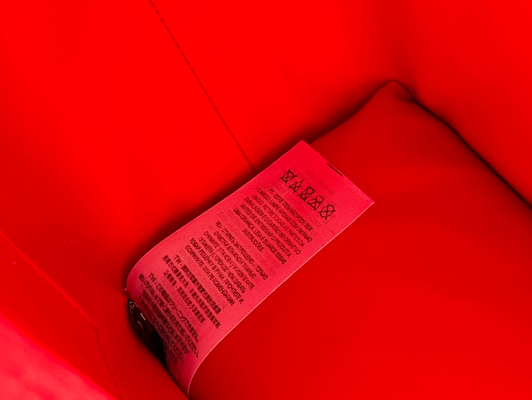 CHILDREN'S PRINTED CAT TOTE BAG 28.5 IN BEIGE AND DARK BROWN GG CANVAS RED TRIM