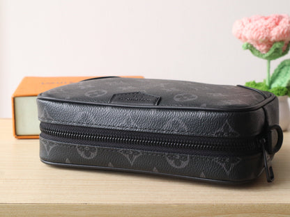 TROCADERO BAG 20 IN BLACK MONOGRAM ECLIPSE CANVAS