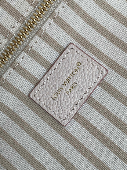 NEVERFULL MM TOTE BAG 32 IN WHITE MIX PINK CALFSKIN