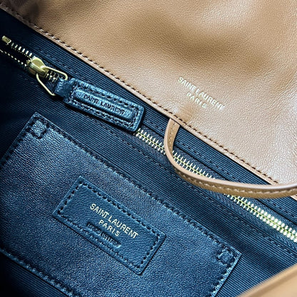 JAMIE 4.3 SMALL BAG 25 IN TAWNY BROWN LAMBSKIN GOLD HARDWARE