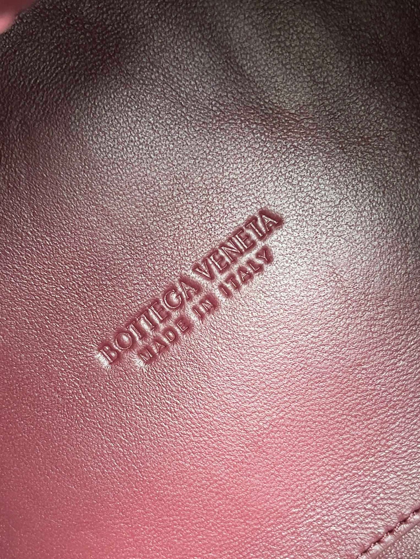 BV Small Parachute 21 Burgundy Lambskin Ghw