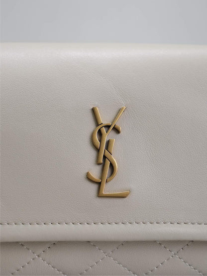 MINI NOLITA BAG 18 IN WHITE LAMBSKIN COPPER HARDWARE