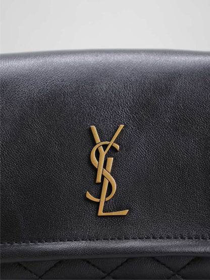 MINI NOLITA BAG 18 IN BLACK LAMBSKIN COPPER HARDWARE