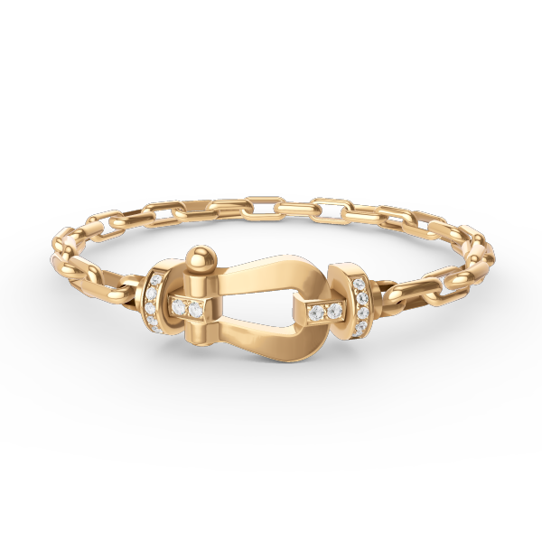 [AURORA]FORCE LARGE HORSESHOE CLASP  METAL BRACELET
