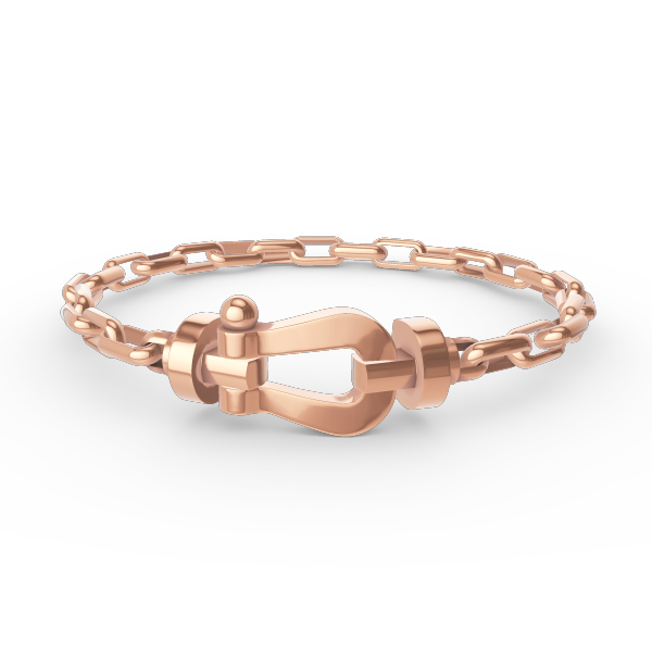[AURORA]FORCE LARGE HORSESHOE CLASP  METAL BRACELET