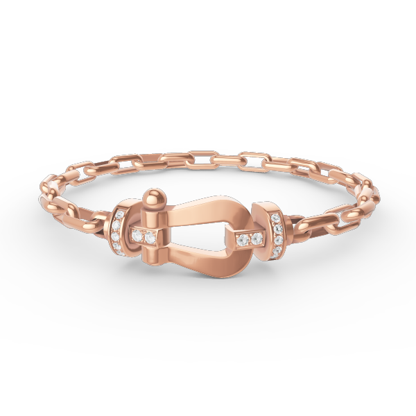 [AURORA]FORCE LARGE HORSESHOE CLASP  METAL BRACELET