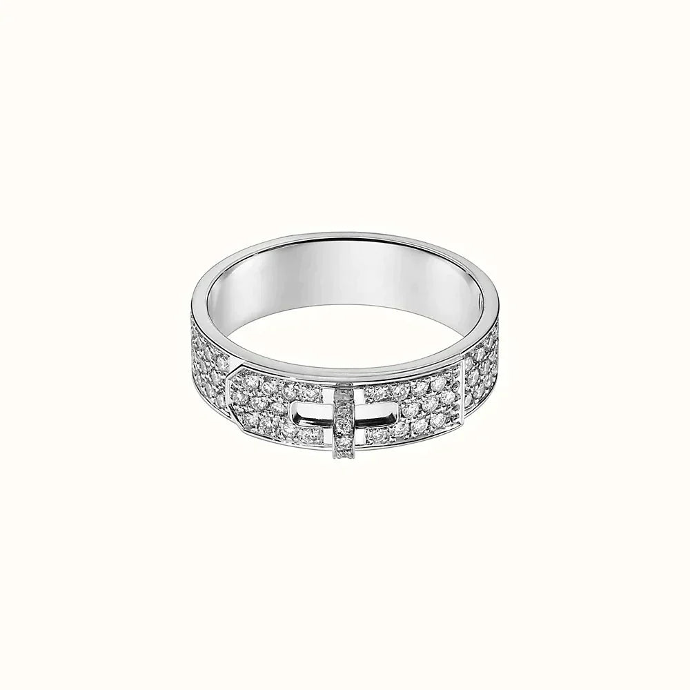 [AURORA]KELLY SILVER DIAMOND RING