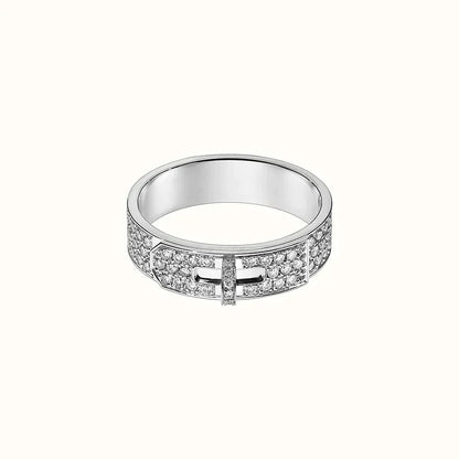 [AURORA]KELLY SILVER DIAMOND RING