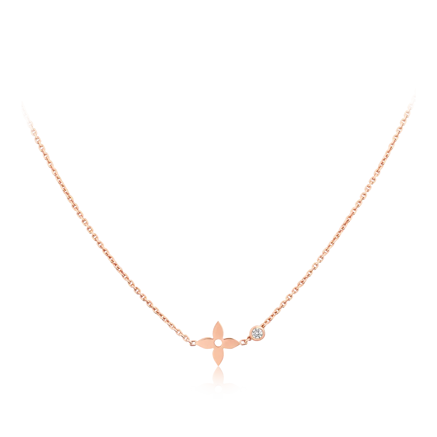 [AURORA]BLOSSOM PENDANT PINK GOLD AND DIAMOND