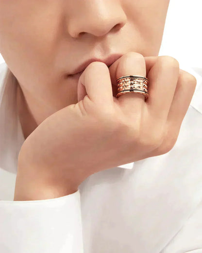 [AURORA]ZERO 1 ROCK BLACK CERAMIC PINK GOLD LARGE MODEL