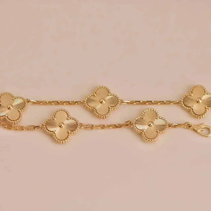 [AURORA]CLOVER 5 FLOWERS LASER BRACELET