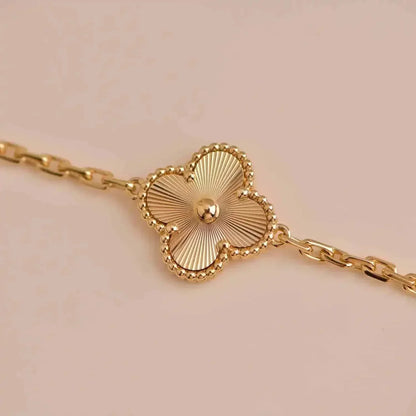 [AURORA]CLOVER 5 FLOWERS LASER BRACELET
