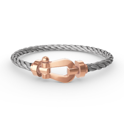 [AURORA]FORCE LARGE HORSESHOE NO DIAMOND BRACELET ROSE GOLD
