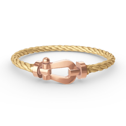 [AURORA]FORCE LARGE HORSESHOE NO DIAMOND BRACELET ROSE GOLD
