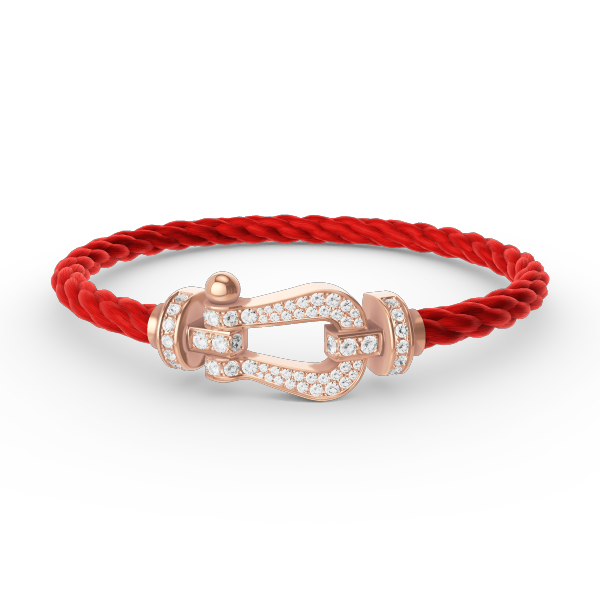 [AURORA]FORCE LARGE HORSESHOE FULL DIAMOND BRACELET ROSE GOLD