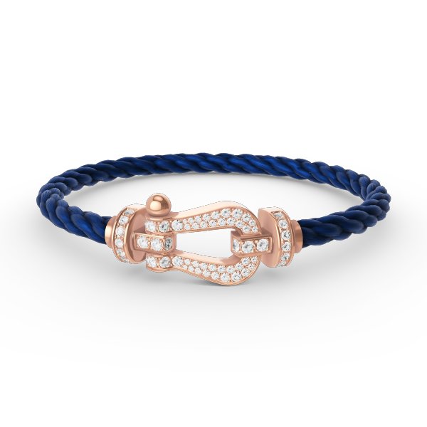 [AURORA]FORCE LARGE HORSESHOE FULL DIAMOND BRACELET ROSE GOLD