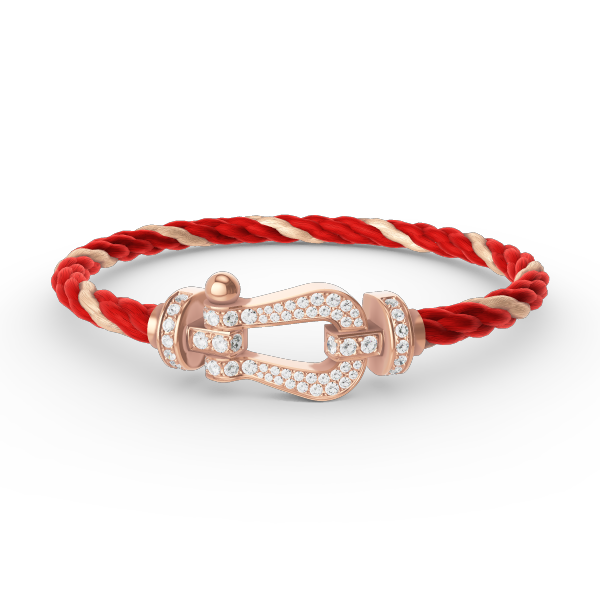 [AURORA]FORCE LARGE HORSESHOE FULL DIAMOND BRACELET ROSE GOLD