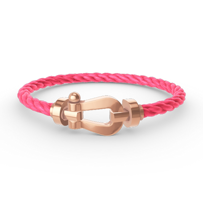 [AURORA]FORCE LARGE HORSESHOE NO DIAMOND BRACELET ROSE GOLD