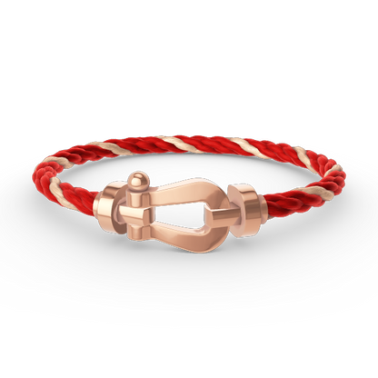 [AURORA]FORCE LARGE HORSESHOE NO DIAMOND BRACELET ROSE GOLD