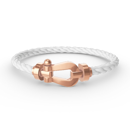[AURORA]FORCE LARGE HORSESHOE NO DIAMOND BRACELET ROSE GOLD