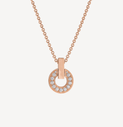 [AURORA]GARI NECKLACE PINK GOLD DIAMOND
