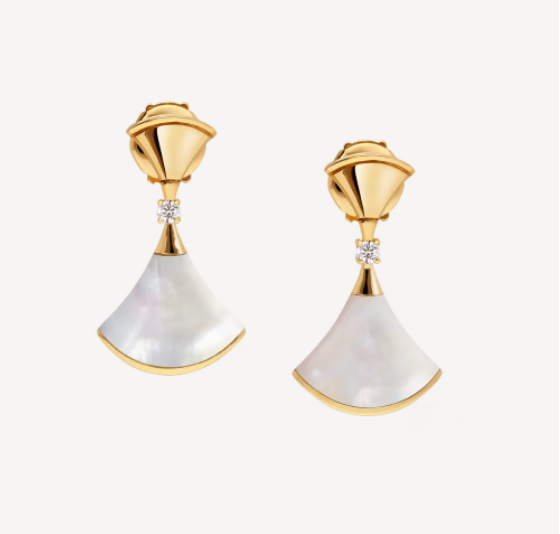 [AURORA]DREAM MOP 1 DIAMOND EARRINGS