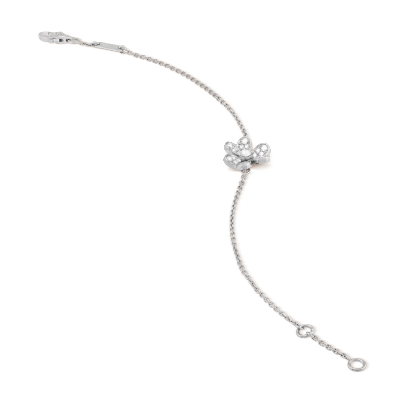 [AURORA]FRIVOLE SILVER FLOWER DIAMOND BRACELET