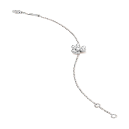 [AURORA]FRIVOLE SILVER FLOWER DIAMOND BRACELET