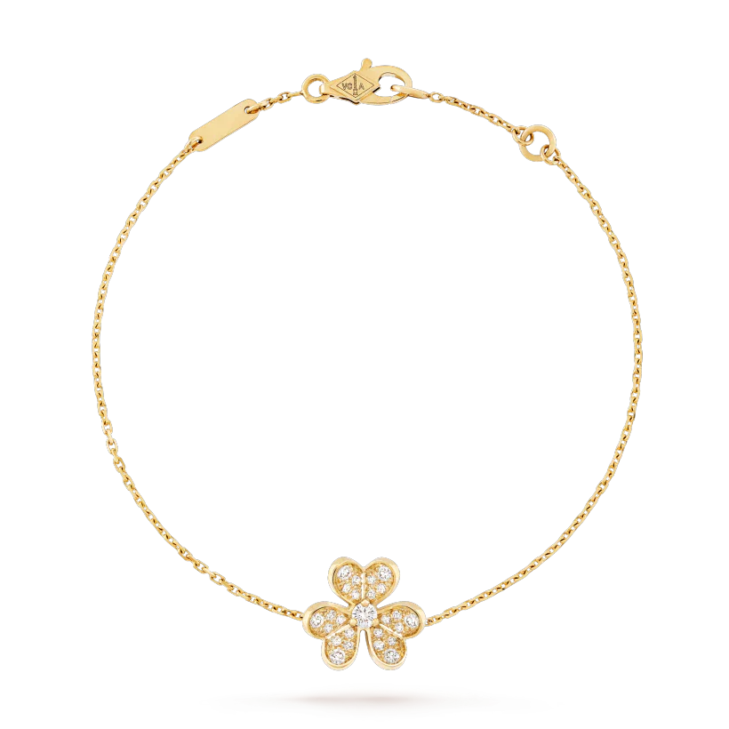 [AURORA]FRIVOLE GOLD FLOWER DIAMOND BRACELET