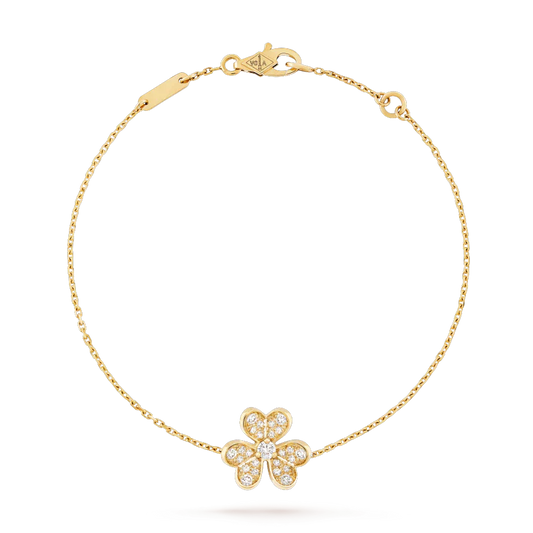 [AURORA]FRIVOLE GOLD FLOWER DIAMOND BRACELET