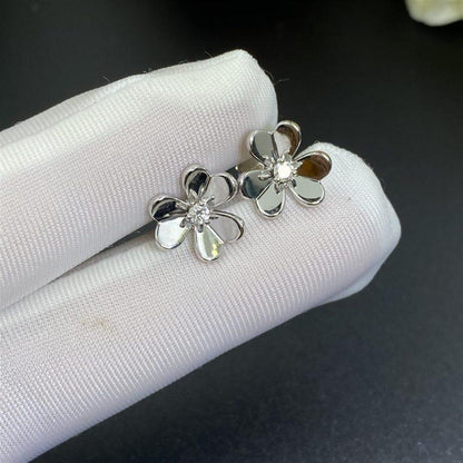 [AURORA]FRIVOLE MINI SILVER FLOWER EARRINGS