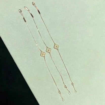 [AURORA]CLOVER SINGLE FLOWER BRACELET