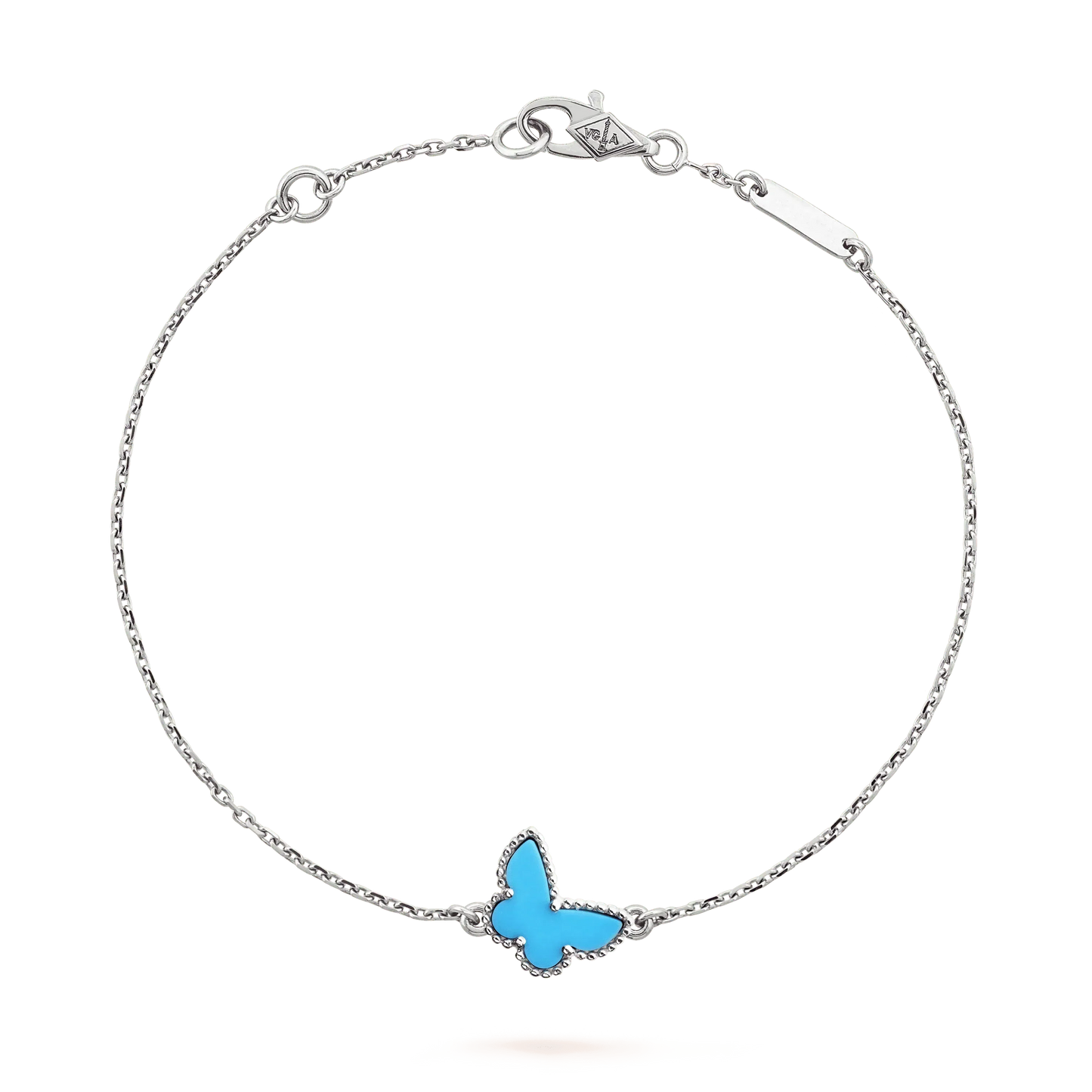 [AURORA]BUTTERFLY TURQUOISE BUTTERFLY BRACELET SILVER