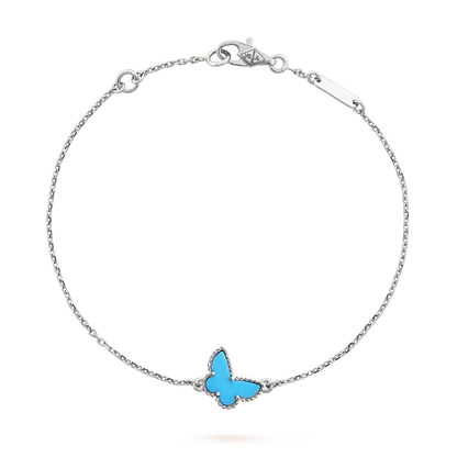 [AURORA]BUTTERFLY TURQUOISE BUTTERFLY BRACELET SILVER