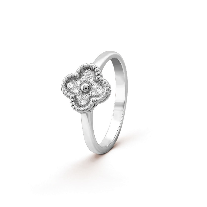 [AURORA]CLOVER DIAMOND RING